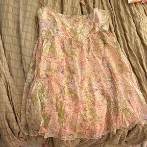 Astr Pastel Floral Mini Dress